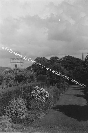 LISMORE CASTLE  IN THE FLOWER GARDEN